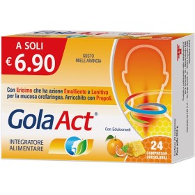 F&f Gola Act Miele Arancia 24 Compresse Orosolubili