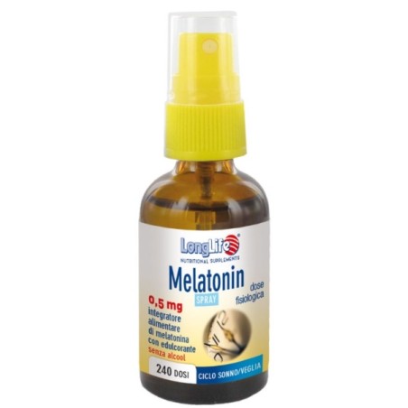 Longlife Melatonin Spray 0,5mg 30 Ml Longlife Melatonin Spray 0,5mg 30 Ml