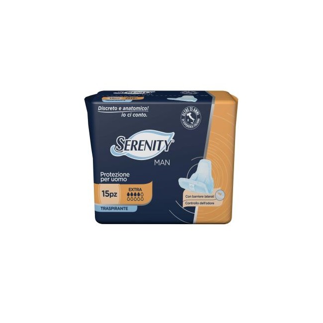 Pannolino Serenity Light Man Extra Con Adesivo O Altro Fissaggio 15 Pezzi Pannolino Serenity Light Man Extra Con Adesivo O Altro Fissaggio 15 Pezzi