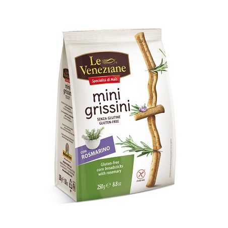 Molino Di Ferro Le Veneziane Mini Grissini Rosmarino 250 G Molino Di Ferro Le Veneziane Mini Grissini Rosmarino 250 G