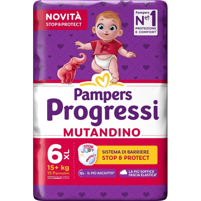 Fater Pampers Progressi Mutandina Xl Cp 15 Pezzi Fater Pampers Progressi Mutandina Xl Cp 15 Pezzi