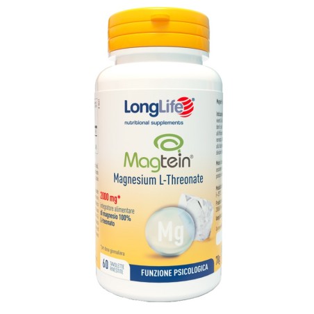 Longlife Magtein Magnesio L-threonato 60 Tavolette Rivestite Longlife Magtein Magnesio L-threonato 60 Tavolette Rivestite