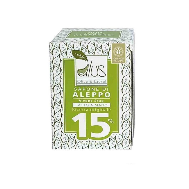 Alcea Alus Olice & Laurel Sapone Di Aleppo Fatto A Mano 15% 200 G