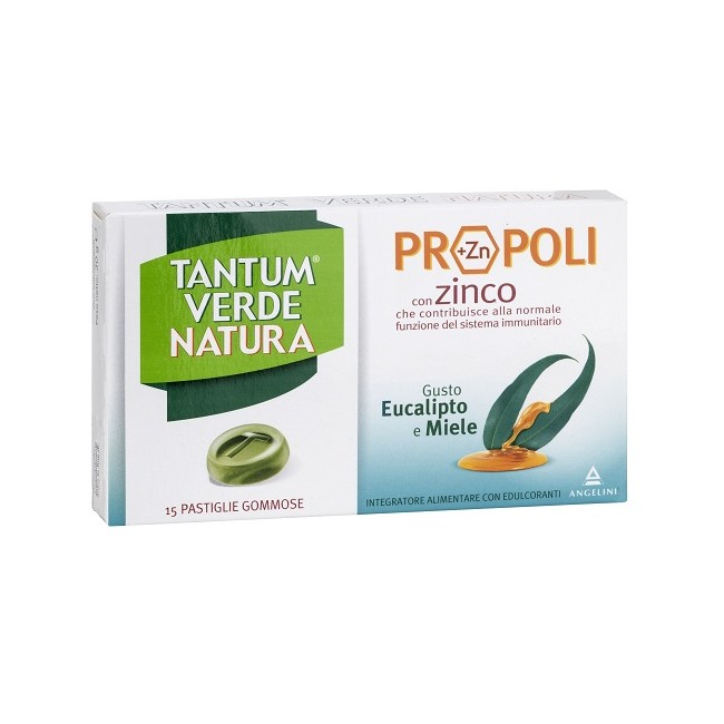 Angelini Tantum Verde Natura Pastiglie Gommose Eucalipto & Miele 30 G