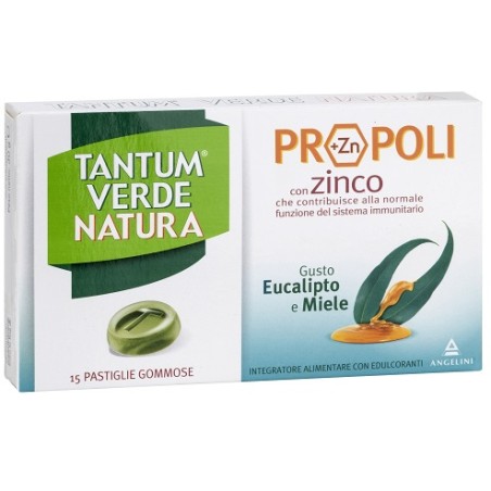 Angelini Tantum Verde Natura Pastiglie Gommose Eucalipto & Miele 30 G