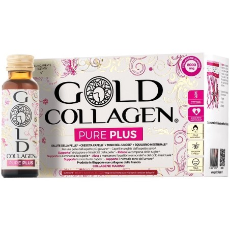 Minerva Research Labs Gold Collagen Pure Plus 10 Flaconcini Da 50 Ml