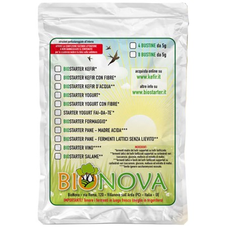 Bionova Biostarter Per Kefir D'acqua Bionova Biostarter Per Kefir D'acqua