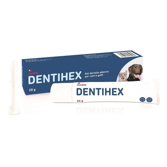 Livisto Dentihex Gel Dentale Adesivo Per Cani E Gatti 20 G