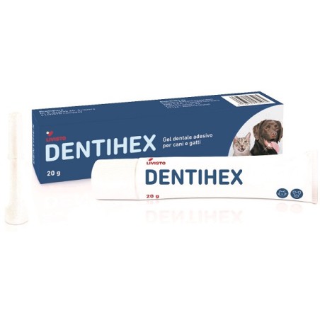 Livisto Dentihex Gel Dentale Adesivo Per Cani E Gatti 20 G