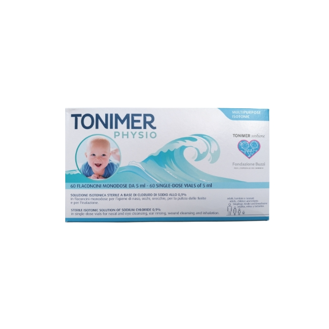 Istituto Ganassini Tonimer Physio Monodose 60 Soluzione Nasale 60 Flaconcini 5 Ml