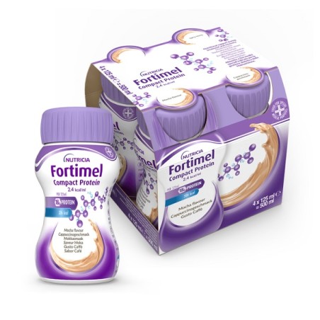 Danone Fortimel Compact Protein Caffe' 4 Bottiglie Da 125 Ml Danone Fortimel Compact Protein Caffe' 4 Bottiglie Da 125 Ml