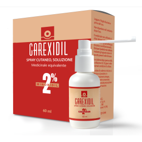 Carexidil 2% Spray Cutaneo Soluzione 2% 1 Flacone da 60ml con Pompa Dosatrice
