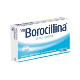 Alfasigma Neo Borocillina 1,2 Mg + 20 Mg Pastiglie Senza Zucchero 2,4 Diclorobenzil Alcool, Sodio Benzoato