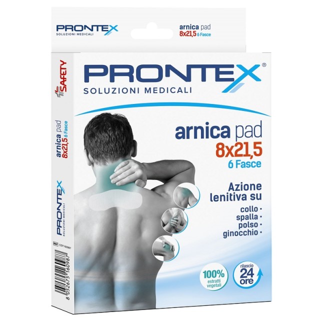 Safety Fascia Prontex Arnica Pad 8 X 21 ,5 6 Pezzi Safety Fascia Prontex Arnica Pad 8 X 21 ,5 6 Pezzi