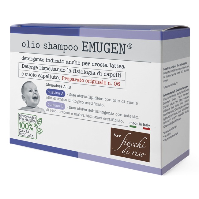 Artsana Fiocchi Di Riso Emugen Olio Shampoo Ultradelicato 10 Bustine Da 1,5 Ml + 10 Bustine Da 3 Ml Artsana Fiocchi Di Riso Emugen Olio Shampoo Ultradelicato 10 Bustine Da 1,5 Ml + 10 Bustine Da 3 Ml