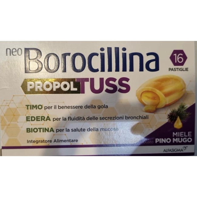 Alfasigma Neoborocillina Propoltuss 16 Pastiglie Alfasigma Neoborocillina Propoltuss 16 Pastiglie