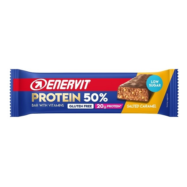 Enervit Sport Protein Bar 50% Salted Caramel 40 G Enervit Sport Protein Bar 50% Salted Caramel 40 G