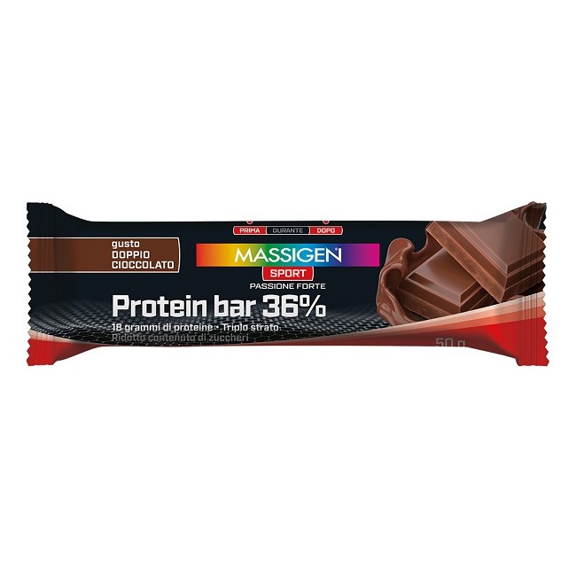 Marco Viti Massigen Sport Protein Barretta 36% Doppio Cioccolato 35 G Marco Viti Massigen Sport Protein Barretta 36% Doppio Cioccolato 35 G