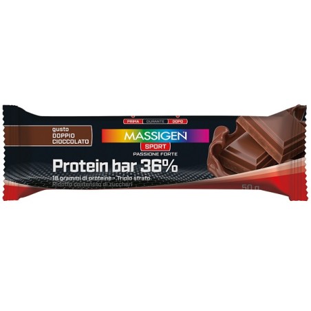 Marco Viti Massigen Sport Protein Barretta 36% Doppio Cioccolato 35 G Marco Viti Massigen Sport Protein Barretta 36% Doppio Cioccolato 35 G
