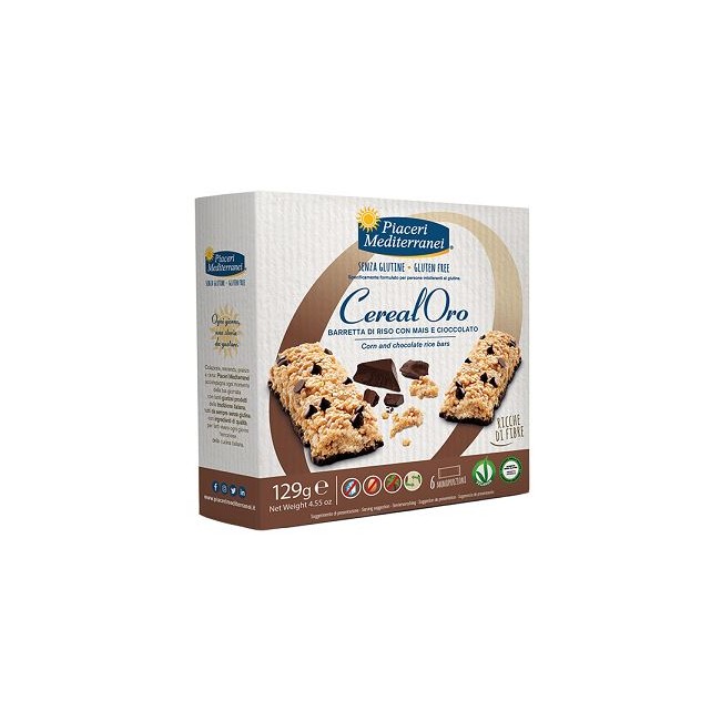 Eurospital Piaceri Mediterranei Barretta Di Riso Con Mais E Cioccolato 129 G