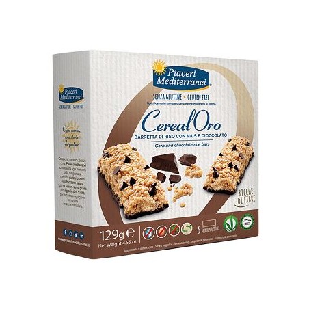 Eurospital Piaceri Mediterranei Barretta Di Riso Con Mais E Cioccolato 129 G