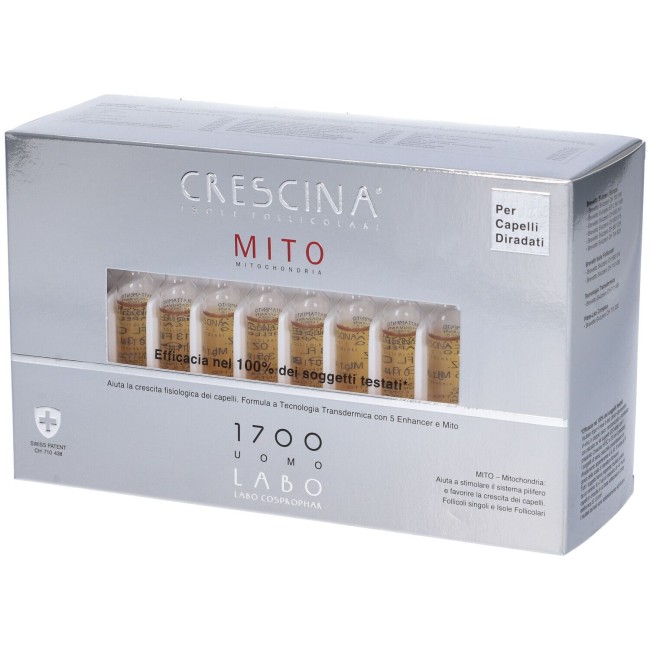 Crescina Isole Follicolari Mito 1700 Uomo 40 Fiale 3,5 ml Crescina Isole Follicolari Mito 1700 Uomo 40 Fiale 3,5 ml