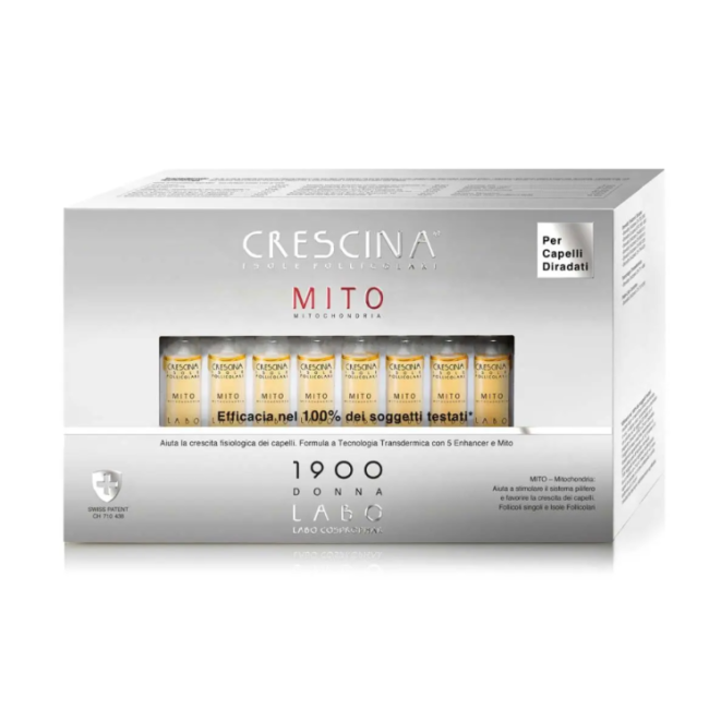 Crescina Isole Follicolari Mito 1900 Donna 40 fiale 3,5 ml Crescina Isole Follicolari Mito 1900 Donna 40 fiale 3,5 ml