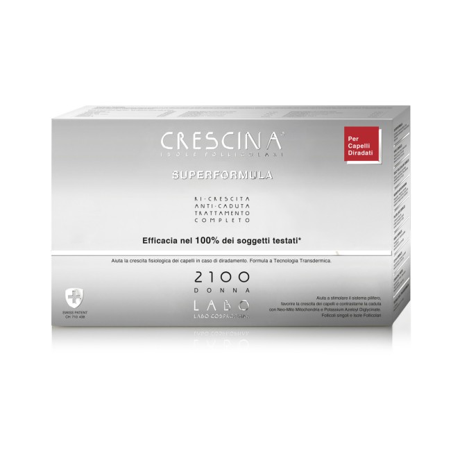 Labo Crescina Isole Follicolari Super Formula 2100 Donna Tc 20+20 Fiale 3,5 Ml