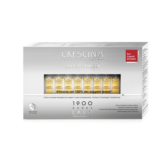 Labo Crescina Isole Follicolari Super Formula 1900 Uomo 40 Fiale 3,5 Ml