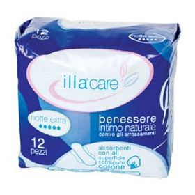 Pietrasanta Pharma Illa Care Assorbente Notte Extra 12 Pezzi