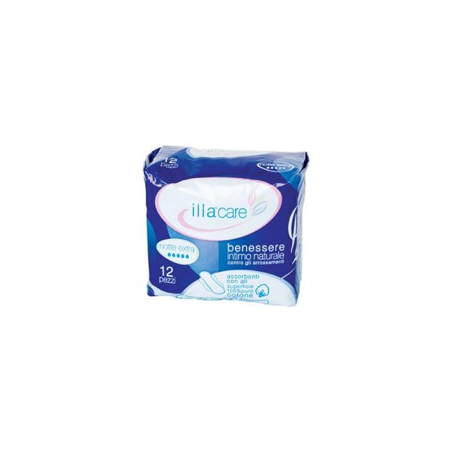 Pietrasanta Pharma Illa Care Assorbente Notte Extra 12 Pezzi Pietrasanta Pharma Illa Care Assorbente Notte Extra 12 Pezzi