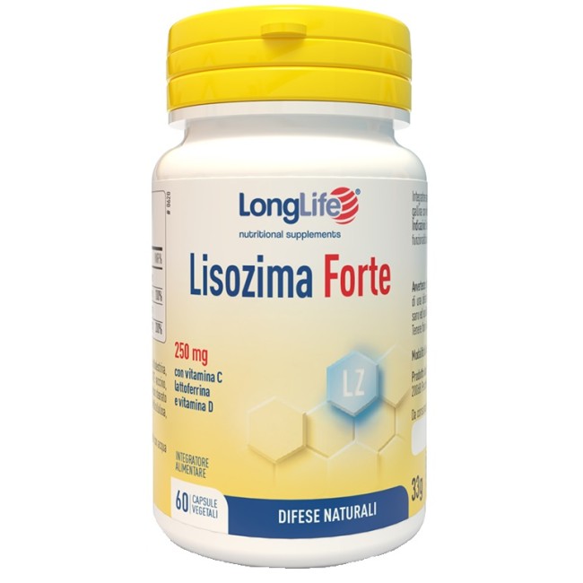 Longlife Lisozima Forte 60 Capsule Vegetali Da 600 Mg Longlife Lisozima Forte 60 Capsule Vegetali Da 600 Mg