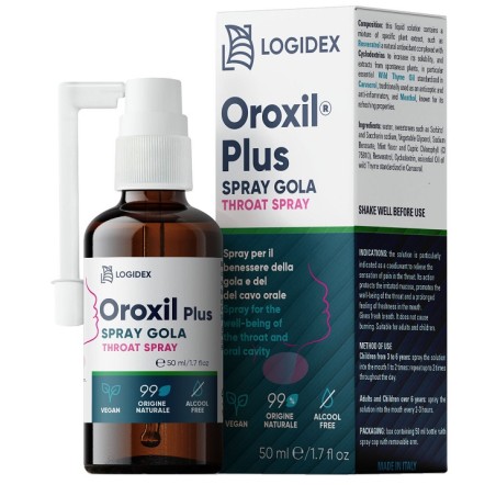 Logidex Oroxil Plus Spray Gola Cavo Orale 50 Ml