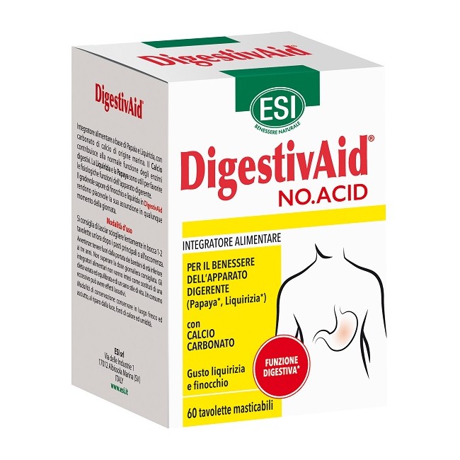 Esi Digestivaid No Acid 60 Tavolette
