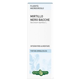 Erba Vita Mirtillo Nero Bacche Tintura Idroalcolica 50 Ml Ebv