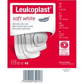 Essity Leukoplast Soft White 40 Pezzi Assortiti