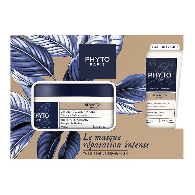 Phyto Paris Bellezza Riparazione 25 1 Maschera 200 Ml + 1 Shampoo 50 Ml
