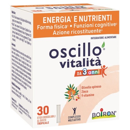 Boiron Oscillo Vitalita' 3+ 30 Stick Orosolubili Boiron Oscillo Vitalita' 3+ 30 Stick Orosolubili