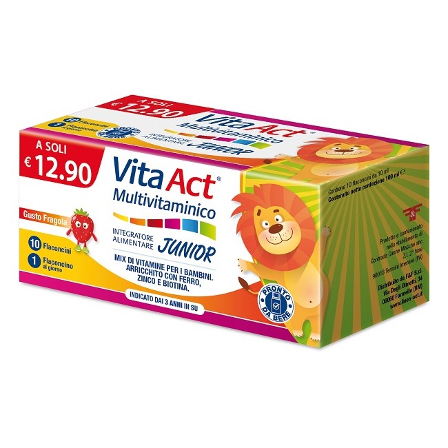 F&f Vita Act Multivitaminico Junior 10 Fiale Da 10 Ml F&f Vita Act Multivitaminico Junior 10 Fiale Da 10 Ml
