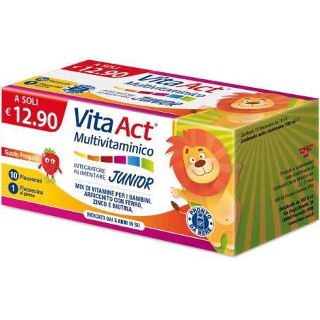 F&f Vita Act Multivitaminico Junior 10 Fiale Da 10 Ml F&f Vita Act Multivitaminico Junior 10 Fiale Da 10 Ml