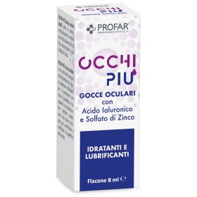 Federfarma.co Gocce Oculari Profar Occhipiu' Multidose Acido Ialuronico E Solfato Di Zinco Idratanti E Lubrificanti 8 Ml