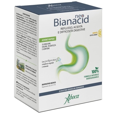 Aboca Neobianacid 20 Bustine Limone Aboca Neobianacid 20 Bustine Limone