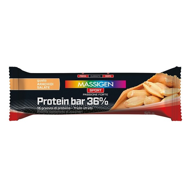 Marco Viti Massigen Sport Protein Barretta 36% Caramello Salato 35 G Marco Viti Massigen Sport Protein Barretta 36% Caramello Salato 35 G