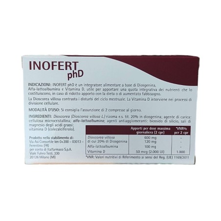 Italfarmaco Inofert Phd 20 Compresse 550 Mg