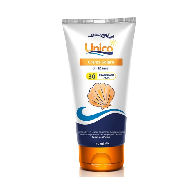 Sterilfarma Unico Crema Solare 3-12 Mesi Protezione Alta Spf 30+ 75 Ml Sterilfarma Unico Crema Solare 3-12 Mesi Protezione Alta Spf 30+ 75 Ml