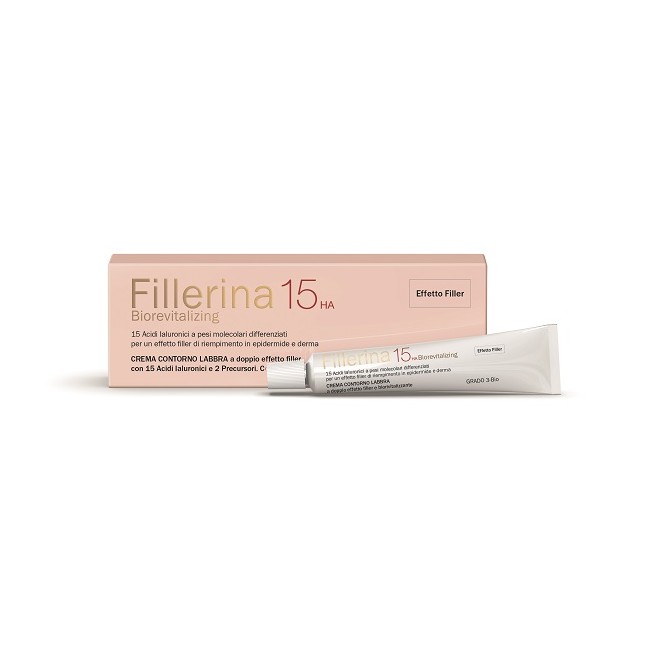 Labo Fillerina 15 Ha Biorevitalizing Lip Contour Cream Grado 3 Bio Tubo 15 Ml