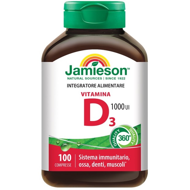Biovita Jamieson Vitamina D3 1000 100 Compresse Biovita Jamieson Vitamina D3 1000 100 Compresse
