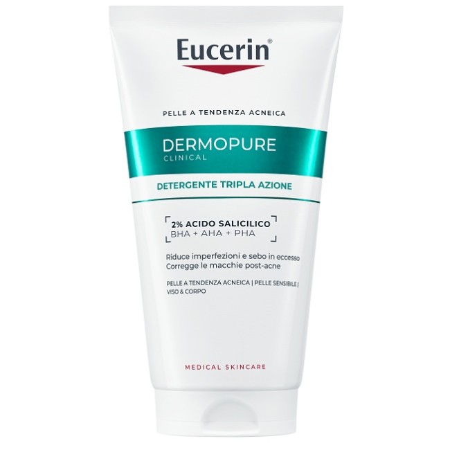 Beiersdorf Eucerin Dermopure Clinical Detergente Tripla Azione 150 Ml