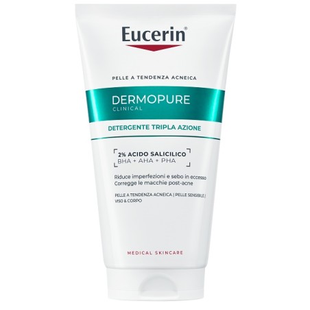 Beiersdorf Eucerin Dermopure Clinical Detergente Tripla Azione 150 Ml