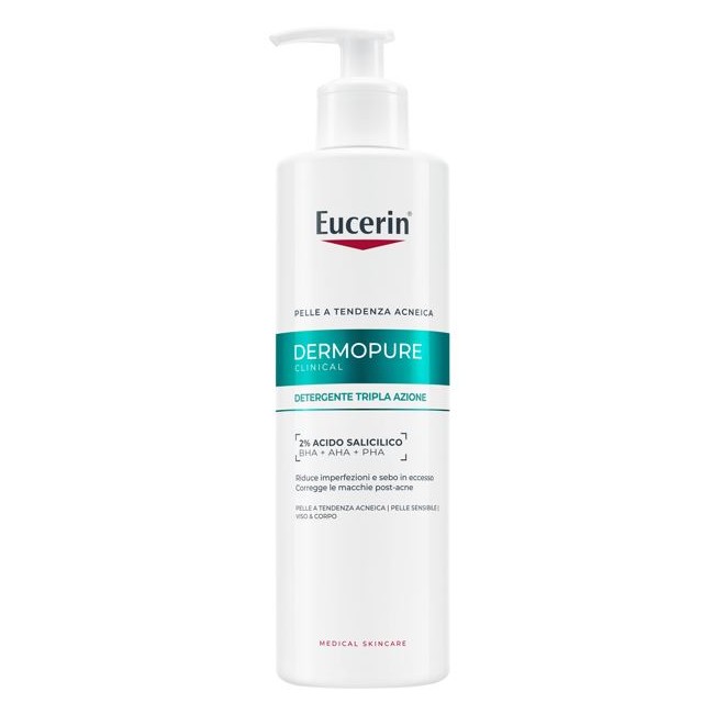 Beiersdorf Eucerin Dermopure Clinical Detergente Tripla Azione 400 Ml Beiersdorf Eucerin Dermopure Clinical Detergente Tripla Azione 400 Ml